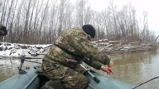 Нашел эту рыбу на быстрине! Рыбалка на Оби в ноябре.