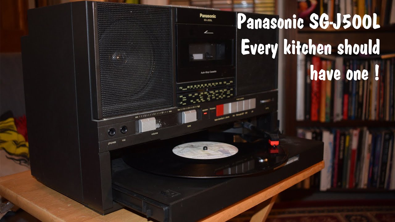 The Panasonic SG-J500L Boombox with Record Deck from 1984 - YouTube