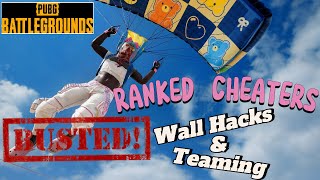 Ranked Cheaters Busted - Wall Hacks and Teaming - EU FPP Ranked - PUBG PC