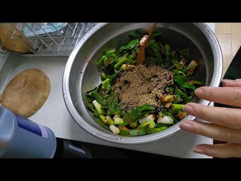 4/2😋수🥬풋마늘🧄상큼하고 🍝맛있게 🍚순서대로 💋만들어 드세요🐶tobayo🙏