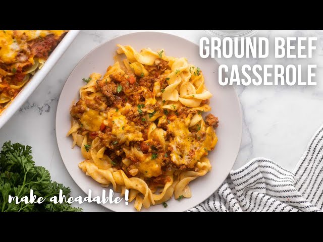 Ground Beef Casserole l The Recipe Rebel class=