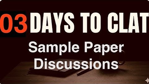 03 Days to CLAT || Road to CLAT || Journey documentation