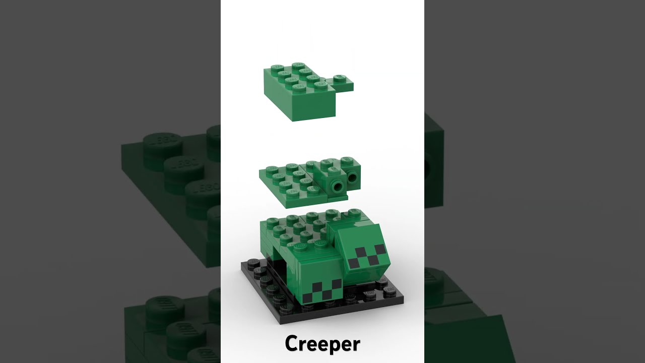 Lego Brickheadz Minecraft Creeper Animation