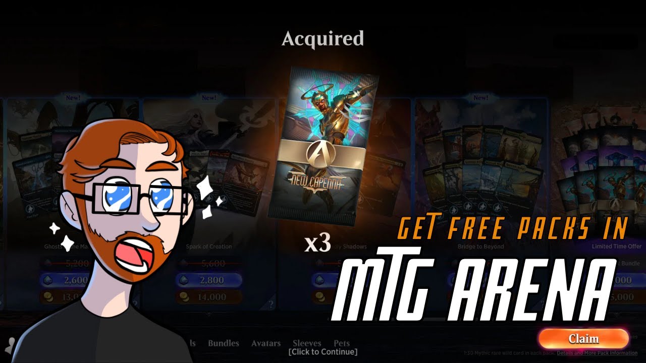 How to Get Free Packs in MTG Arena YouTube