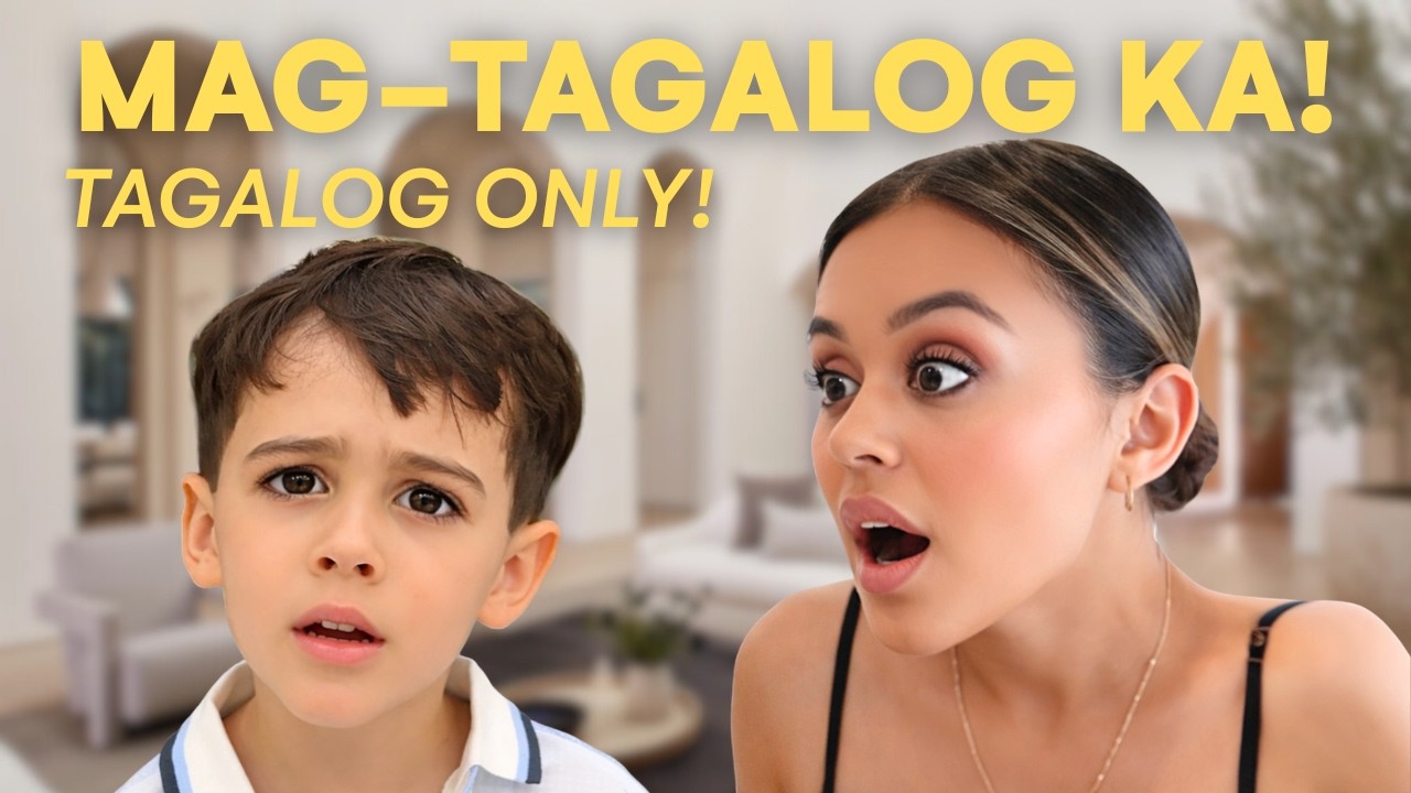 Мы будем говорить с нашими британскими детьми только на тагальском языке 24 часа в сутки!