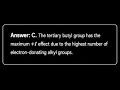 Strongest +I Effect Trick 🔥 Inductive Effect MCQ | JEE NEET Chemistry #shorts