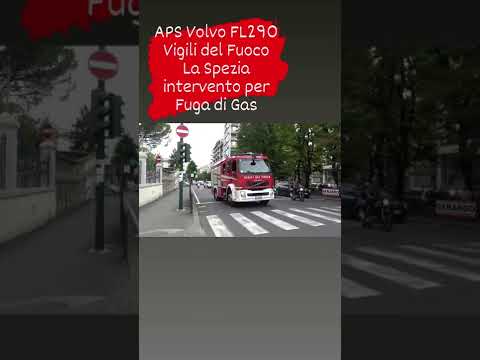 APS Volvo FL290.         Vigili del Fuoco.                 La Spezia     intervento per Fuga di Gas