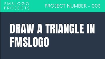 Draw A Triangle In FMSLogo