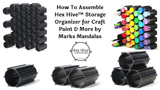 Hex Hives Keep Craft Paints and Markers Organized