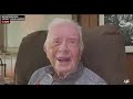 President Jimmy Carter delivers video message for Hank Aaron's funeral