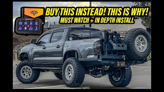 New RGB AUXBEAM 8 SWITCH PANEL HOW TO WIRE + INSTALL On A Toyota Tacoma | OLD MODEL VS NEW MODEL