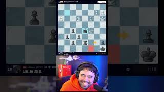 Hikaru Blunders checkmate in 1,but Wins!!! #hikaru  #shorts  #chess  #bortnykchess #fianchetto