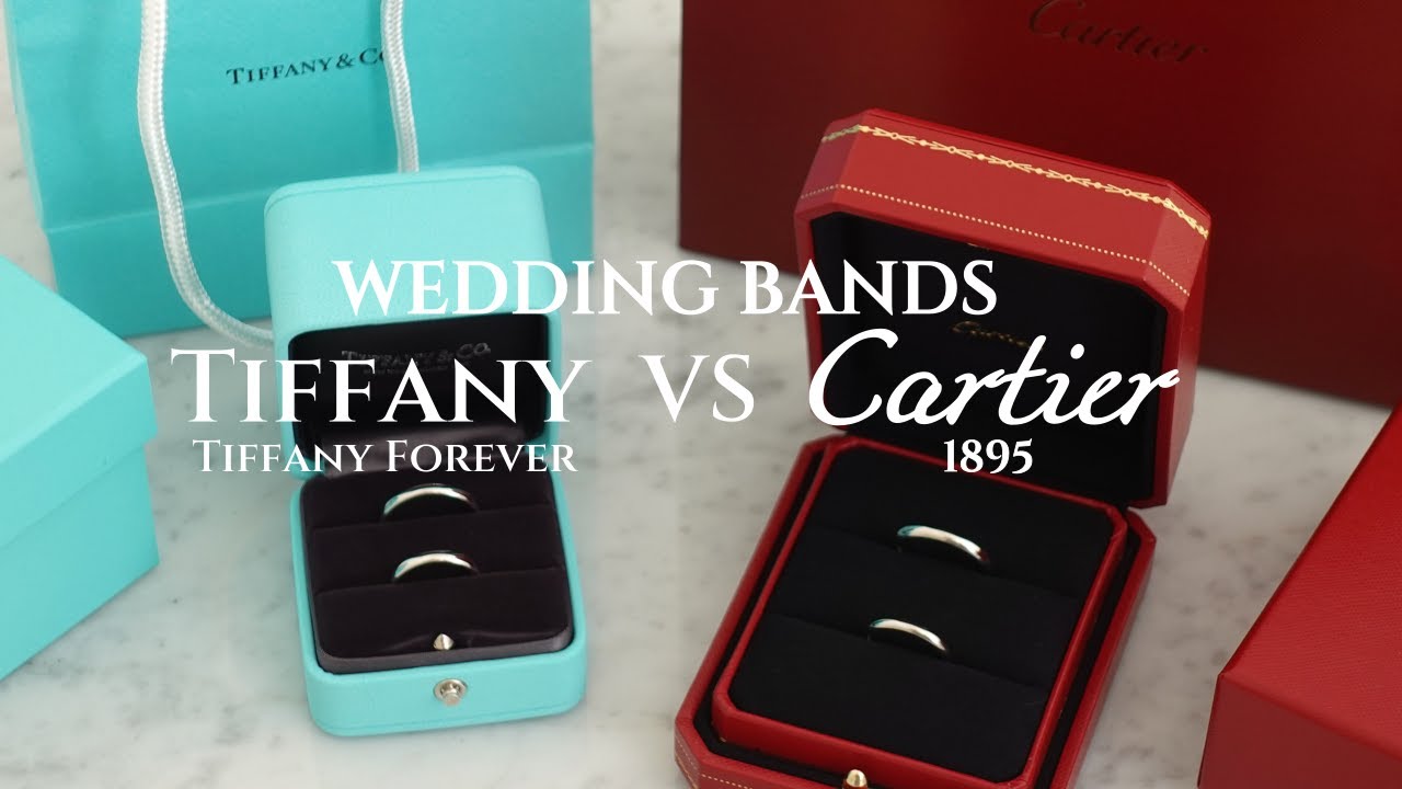 Tiffany&Co. Tiffany Forever vs Cartier 1895 우리의 최종선택은??? 👰🏻‍♀️💍🤵🏻 | 티파니vs까르띠에 웨딩밴드 언박싱 | 선택장애 여기 모여라
