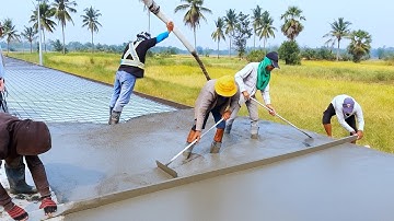Incredible Concrete Road Building in Countryside | Modern Construction Technology 2025