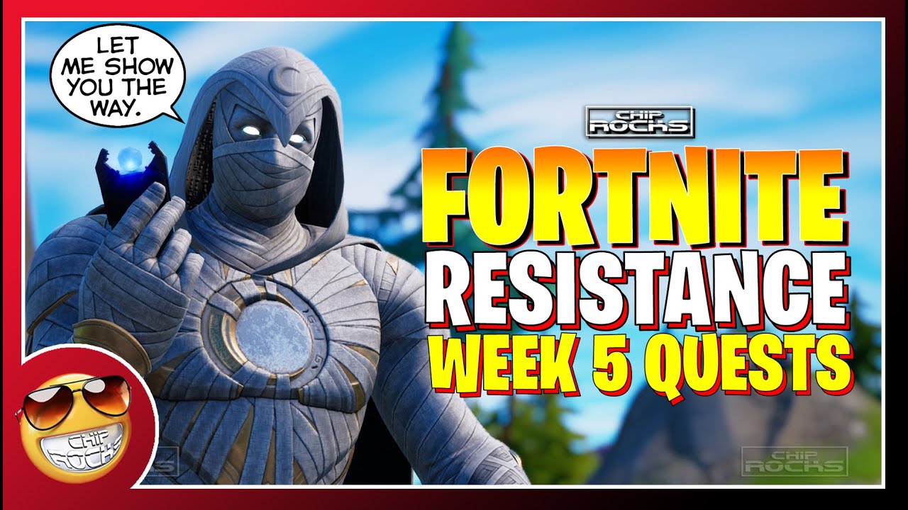 🗺️COMPLETE RESISTANCE WEEK 5 QUESTS GUIDE💳FORTNITE