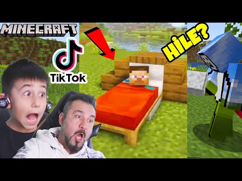 MİNECRAFT VİRAL TİKTOK HACK ve HİLELERİNİ DENİYORUZ! GERÇEK Mİ? TROLL MÜ? | MINECRAFT OYNUYORUZ