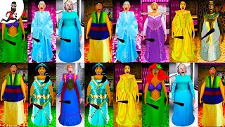 All Mods of Granny  ►All Granny Princess evolution (Elsa, Cinderella, Alriel, Jasmine, Rapunzel)