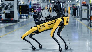 Roboter-Hund scannt und überwacht das BMW Group Werk Hams Hall