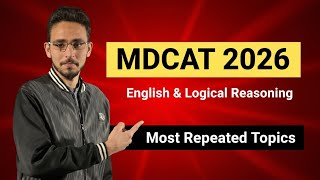 English & Logical reasoning most important & repeated topics for KPK students|KMU-Mdcat| Mdcat 2026