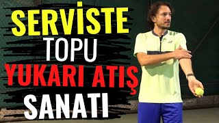 TENiS SERViSiNDE TOP YUKARI NASIL ATILIR? - TENNIS COACHING #27