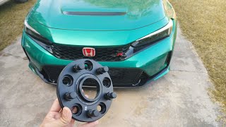 Installing Bonoss 15mm wheel spacers on my 2023 Honda civic TypeR FL5