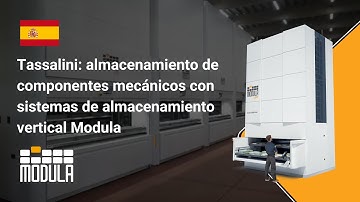 Tassalini: almacenamiento de componentes mecánicos con sistemas de almacenamiento vertical Modula