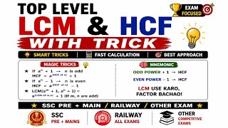 🔥 LCM & HCF Complete Chapter 2026 | All Types Questions + Short Tricks + PYQs