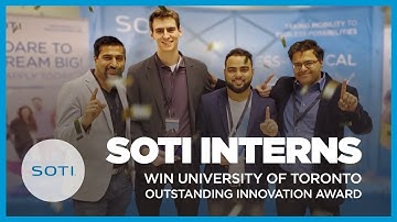 SOTI Interns Win University of Toronto Outstanding Innovation Award