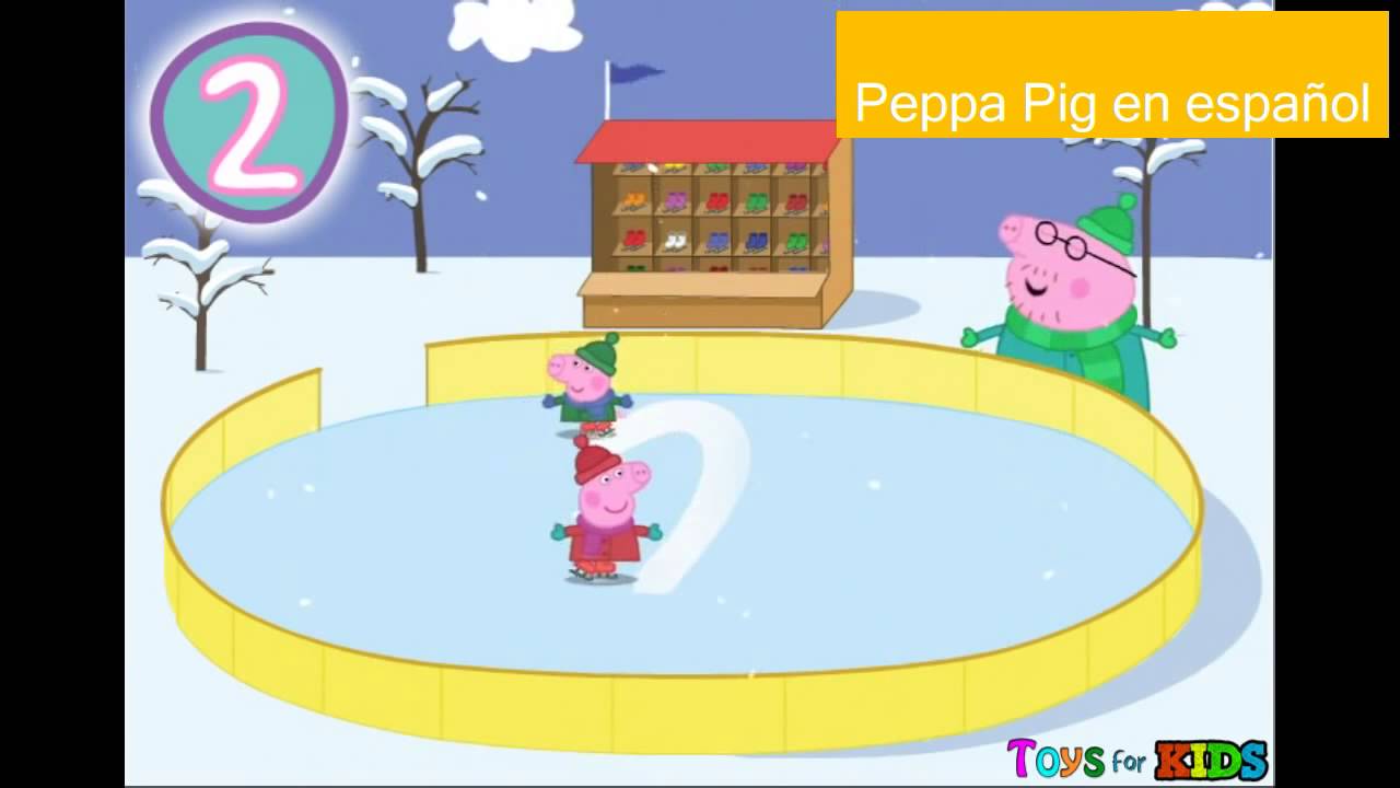 Nick Jr. Peppa Pig Ice Skating Game - Free Online Games Peppa Pig Games ...