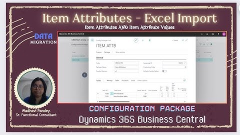 Export and Import Data in Business Central: Item Attributes, Values | Configuration Package | Part-2