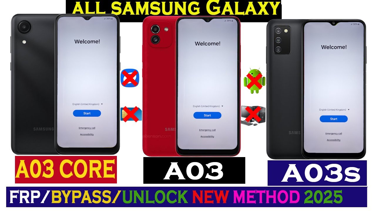 All Samsung Galaxy A03/A03 CORE/A03s FRP Bypass Without Pc 2025 Android 11-12-13-14 Updated✔️Unlock🚨