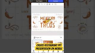Edit &amp; Download Restaurant Business PPT Presentation on Mobile Browser #pptmobile, #foodppt,