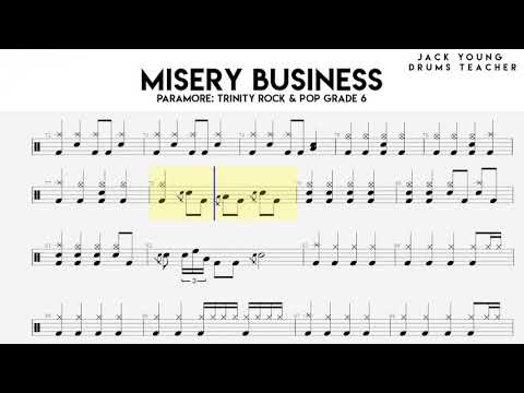 Misery Business   Trinity Rock & Pop Drums Grade 6