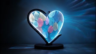 Heart Shaped Epoxy Lamp | Epoxy Resin Diorama