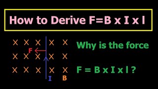 How to Derive F=BIl from F=qvB