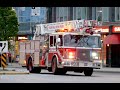 Vancouver Fire Quint 4 Responding / Arriving + On Scene