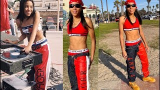 aaliyah tommy hilfiger outfit