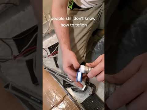 How to apply teflon tape #shorts