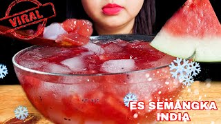 Asmr Es Viral Semangka India - Indian Watermelon Extreme Fizzy & Ice Eating Sounds