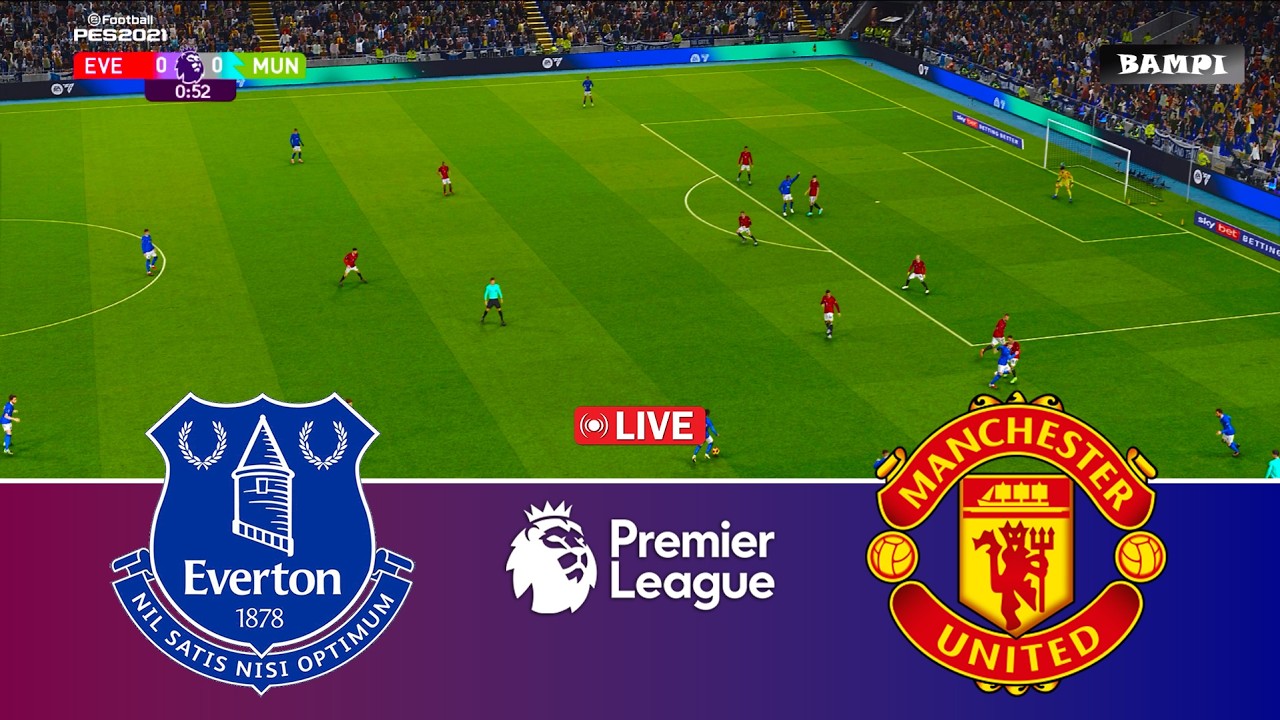 🔴LIVE : Everton vs Manchester United - Premier League 2025/26 - Video Game Simulation