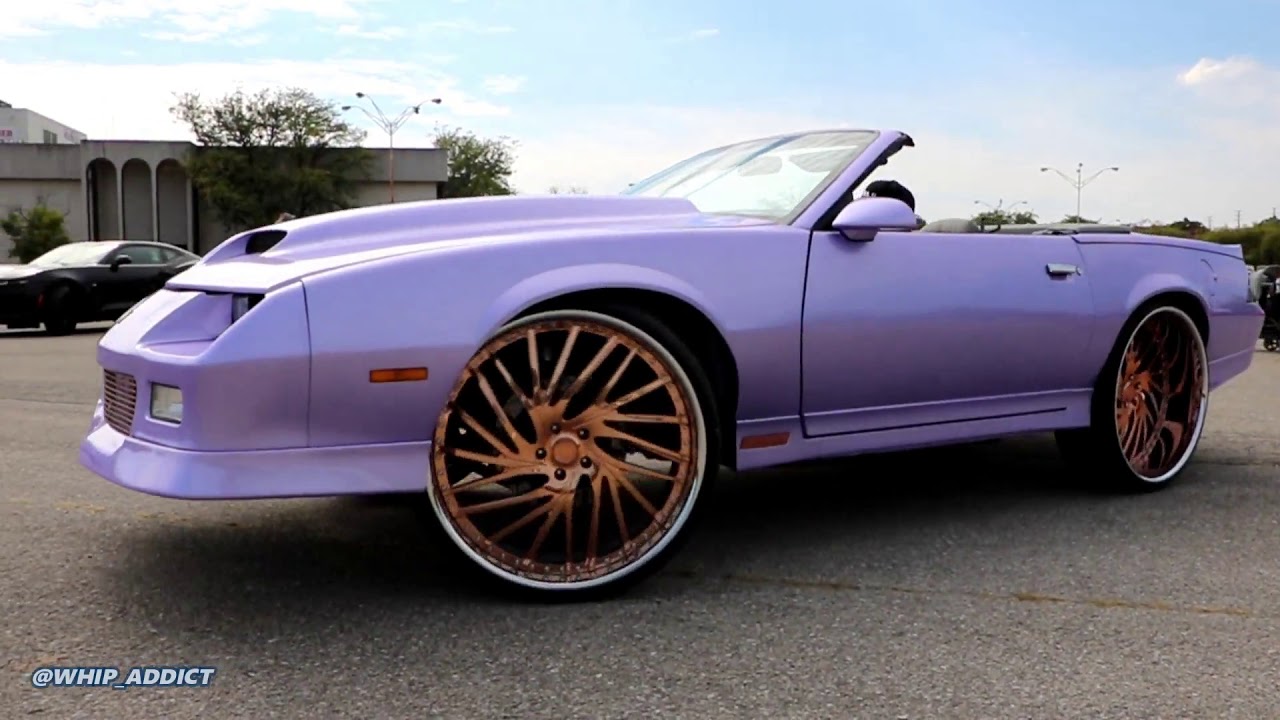 Whipaddict Camaro Killer Remixed Again Custom Lavender Paint On Rose Gold Savini 26s New Interior