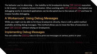 Debugging COM Server in Qt Creator: What You Need to Know