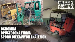 Opuszczona firma pełna pojazdów i sprzętu - Urbex Relax