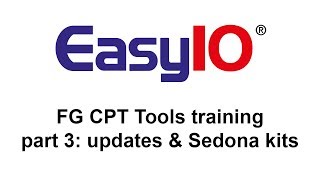 Celebrity EasyIO FG CPT Tools training part 3: firmware updates & Sedona kits Profile