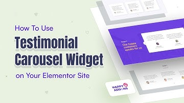 How to use the Testimonial Carousel Widget with Happy Addons