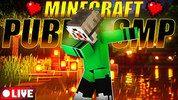 🔴NEW MINECRAFT LIVE PUBLIC SMP | CRACKED PUBLIC SMP 24/7 SERVER | JAVA + PE + BEDROCK #live