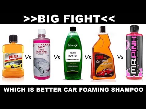 war-of-car-foam-shampoos