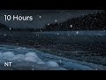 Winter River Sounds in Snowy Forest: Flowing Water &amp; Cold Wind Sounds for Sleeping FAST: White Noise