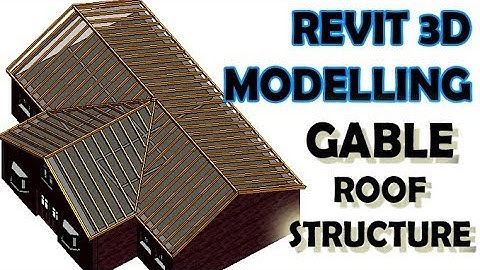 REVIT 3D Modelling - Timber Roof Structure 2