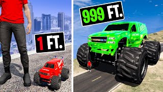 everytime I crash my MONSTER TRUCK gets BIGGER.. GTA 5 RP